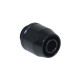 Alphacool HF Anschraubtülle TPV Metall - Gerade - Black, Verbindung(schwarz (matt), 6er Kit)