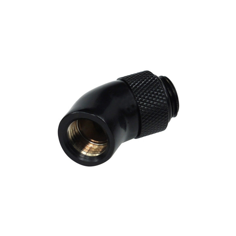 Alphacool HF Winkeladapter 45° - drehbar, Verbindung(schwarz)
