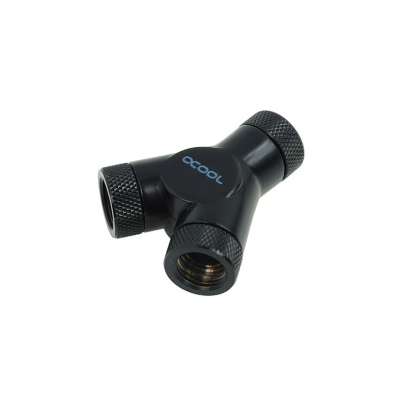 Alphacool HF Y-Verbinder - G1/4 drehbar, Verbindung(schwarz)