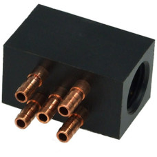 Alphacool MCX 5x Verteiler G1/4(schwarz)