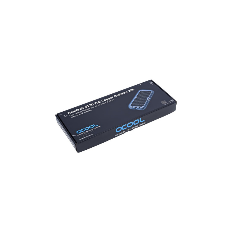 Alphacool NexXxoS ST30 Full Copper 280mm Radiator(schwarz)
