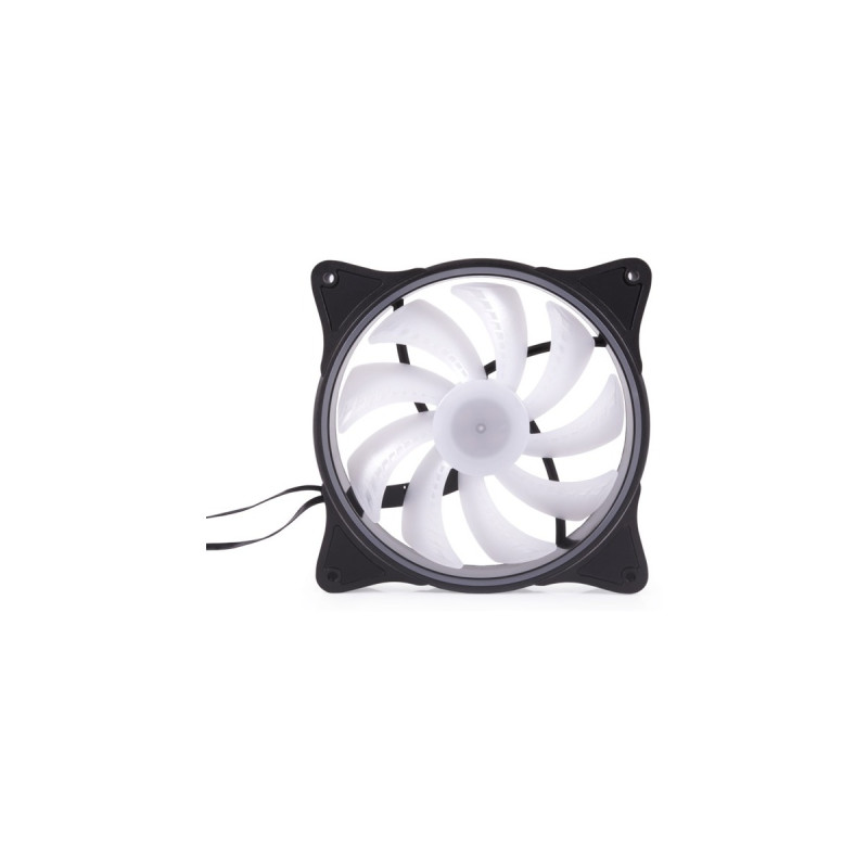 Alphacool Rise Aurora140mm Lüfter 140x140x25mm, Gehäuselüfter(schwarz/transparent)