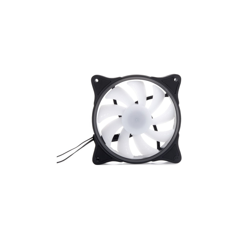 Alphacool Rise Aurora 120 mm Lüfter 120x120x25mm, Gehäuselüfter(schwarz/transparent)