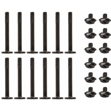 Alphacool Set Radiatorschrauben M3x30mm / M3x5mm, Schrauben-Set(schwarz, 24-teilig)