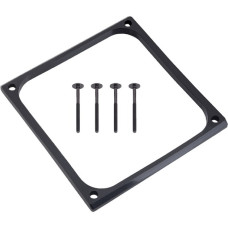 Alphacool Shroud & Entkopplung 120mm (7mm stark), Einbaurahmen(schwarz, inkl. 4x M3x37mm Schrauben)