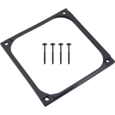 Alphacool Shroud & Entkopplung 140mm (7mm stark), Einbaurahmen(schwarz, inkl. 4x M3x37mm Schrauben)