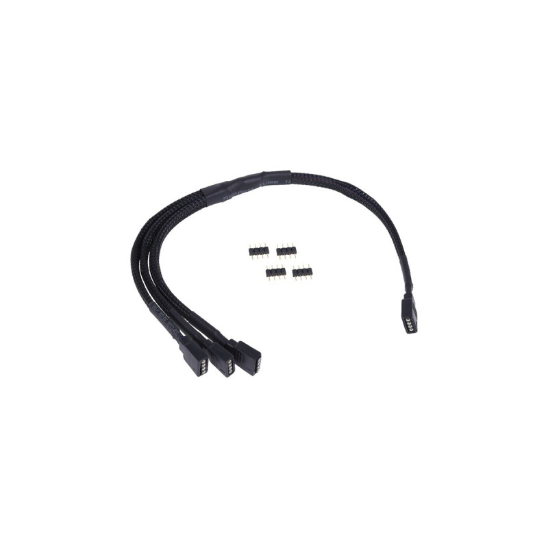 3x 4polig(schwarz, 30cm)