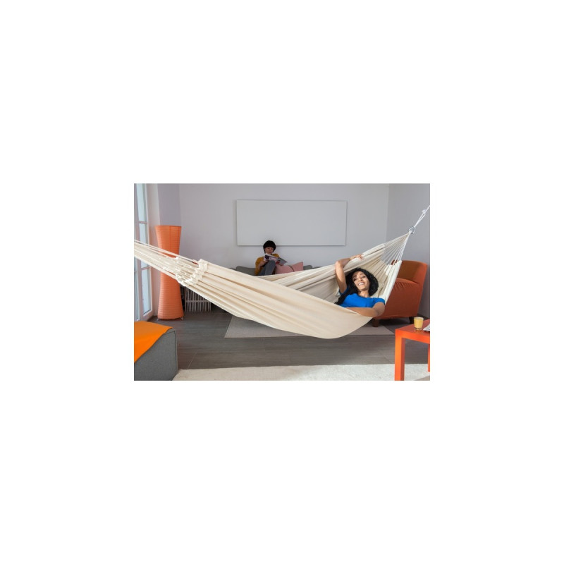 Amazonas Hängematte Barbados natura AZ-1018140, Camping-Hängematte(weiß)