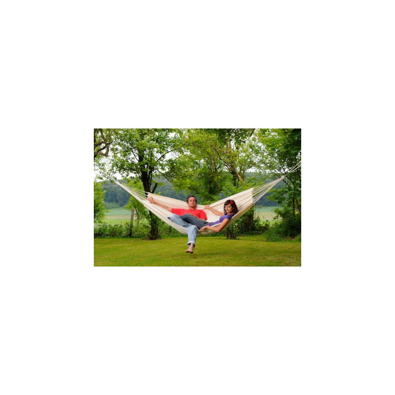 Amazonas Hängematte Barbados natura AZ-1018140, Camping-Hängematte(weiß)