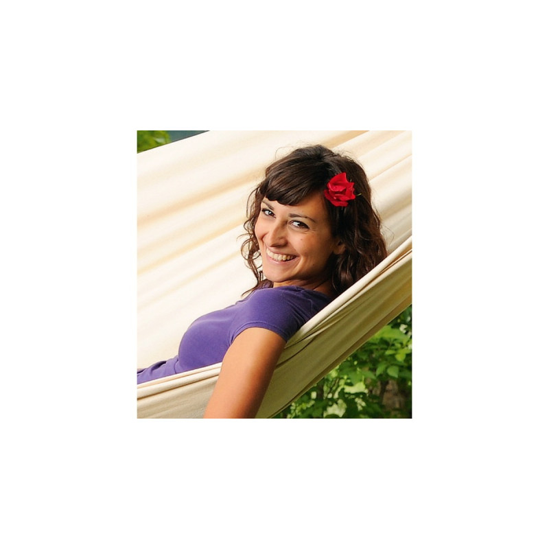 Amazonas Hängematte Barbados natura AZ-1018140, Camping-Hängematte(weiß)