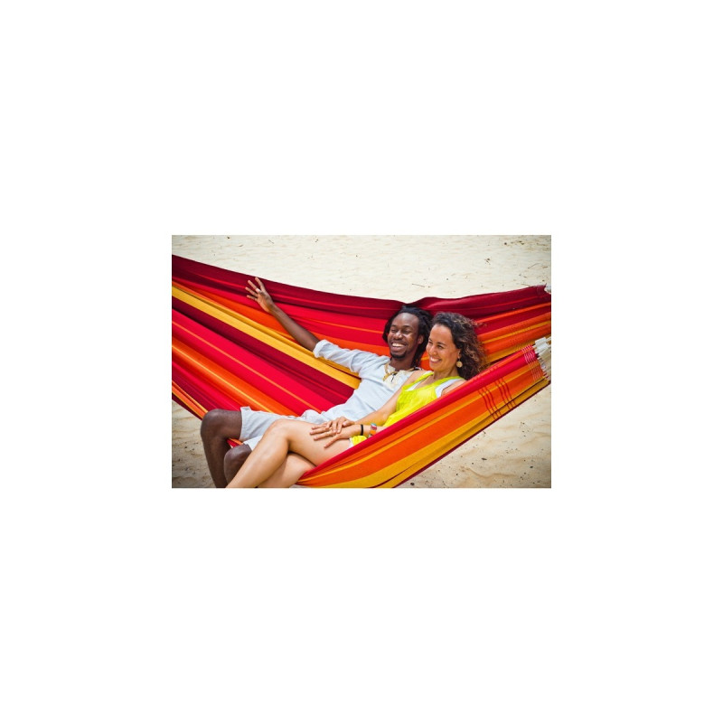 Amazonas Hängematte Gigante LavaAZ-1025200, Camping-Hängematte(rot/gelb)