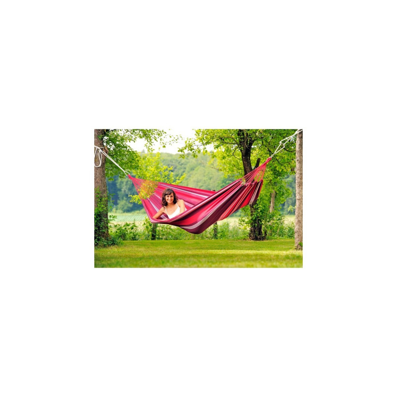 Amazonas Hängematte Salsa Fuego AZ-1951000, Camping-Hängematte(rot/lila)