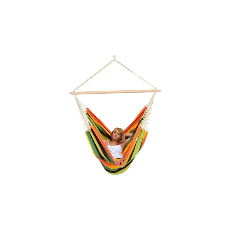 Amazonas Hängesessel Brasil Gigante Esmeralda AZ-2030330, Camping-Hängesessel(grün/gelb)
