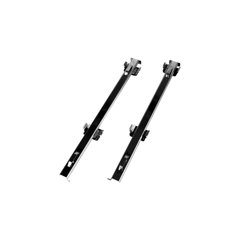 Amica Teleskop-Auszugsschienen-Paar (L/R) 00160, Backofenauszug(silber, Vollauszug mit Stopp-Funktion 100 %)