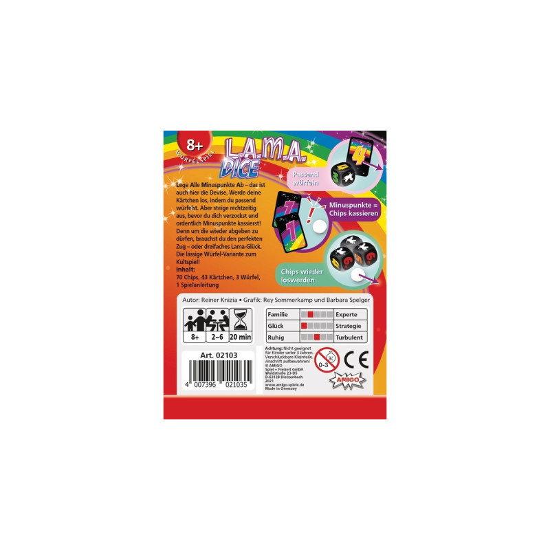 Amigo LAMA Dice, Kartenspiel