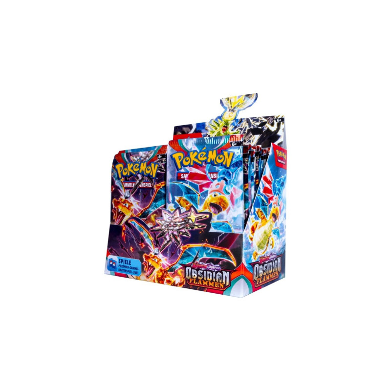 Amigo Pokémon-TCG: Karmesin & Purpur - Obsidian Flammen Booster Display, Sammelkarten