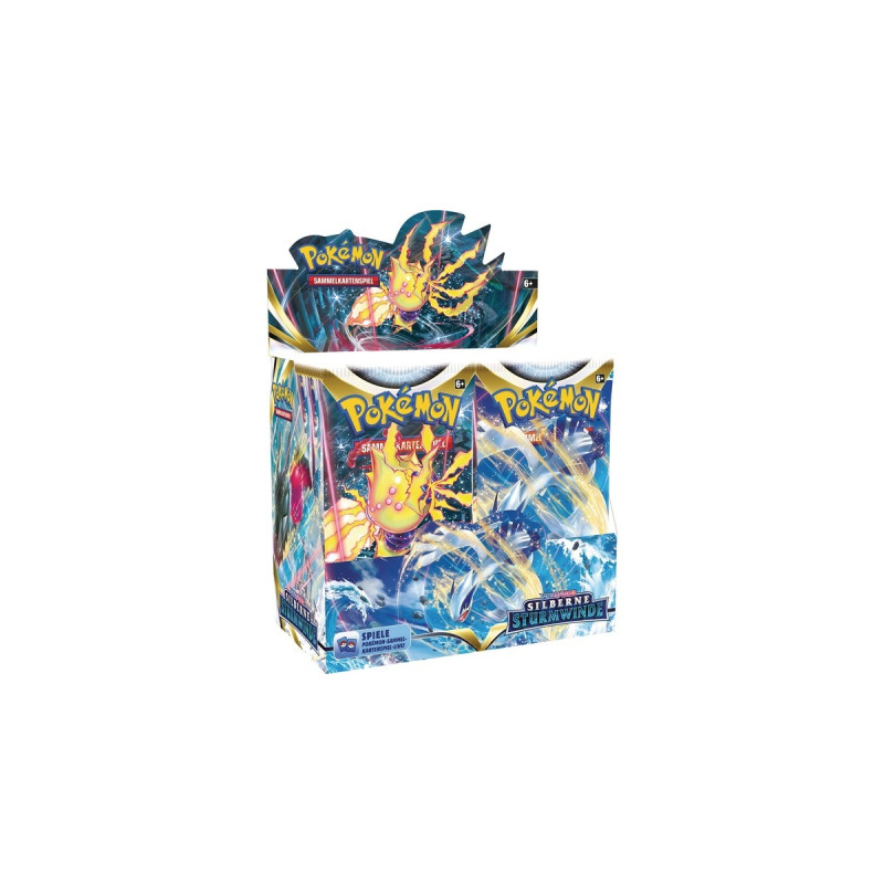 Amigo Pokémon-TCG: Schwert & Schild - Silberne Sturmwinde Booster Display, Sammelkarten