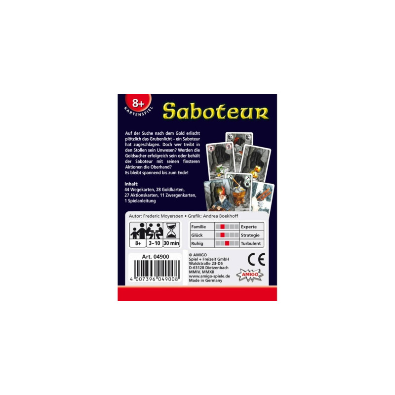 Amigo Saboteur, Kartenspiel