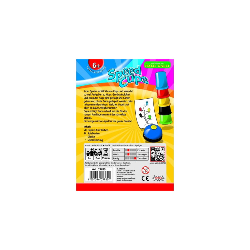 Amigo Speed Cups, Geschicklichkeitsspiel