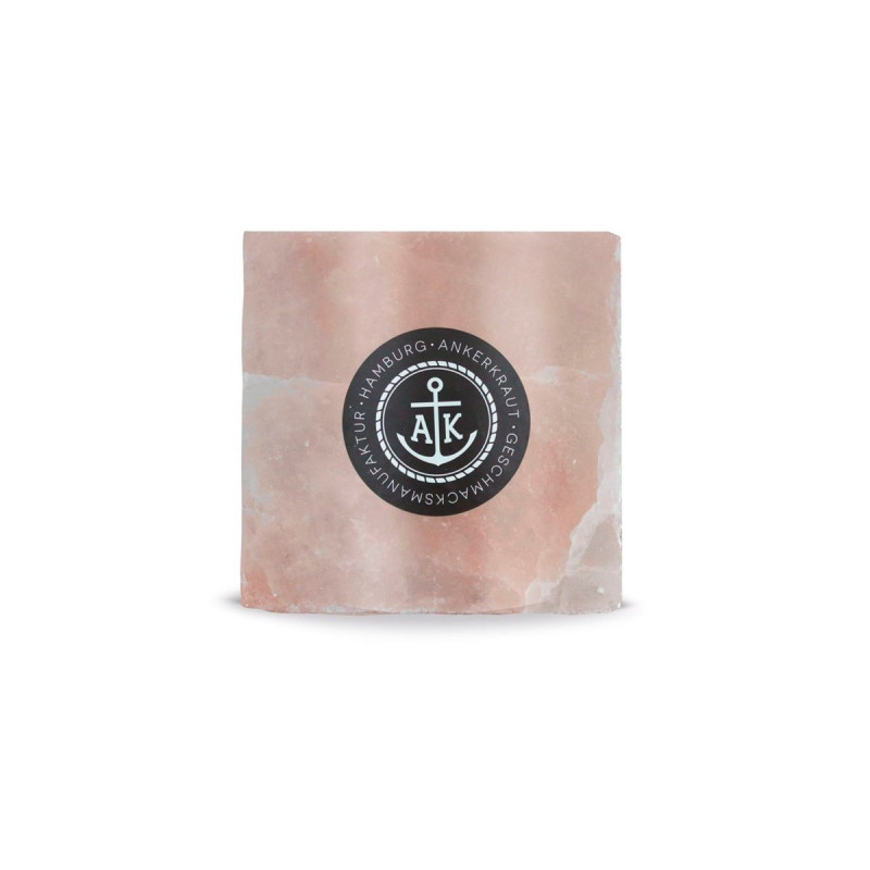 Ankerkraut BBQ Salzblock groß, Grillsalzstein(rosa, 20 x 20 x 2,5cm)