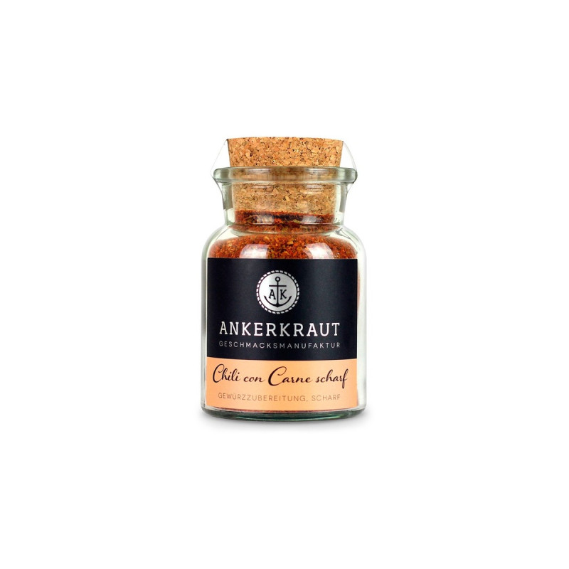 Ankerkraut Chili con Carne scharf, Gewürz(80 g, Korkenglas)