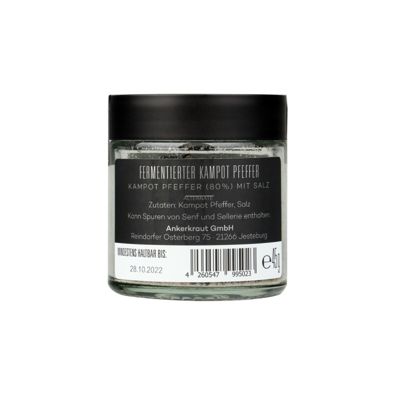 Ankerkraut Fermentierter Kampot Pfeffer, Gewürz(45 g, Tiegel)