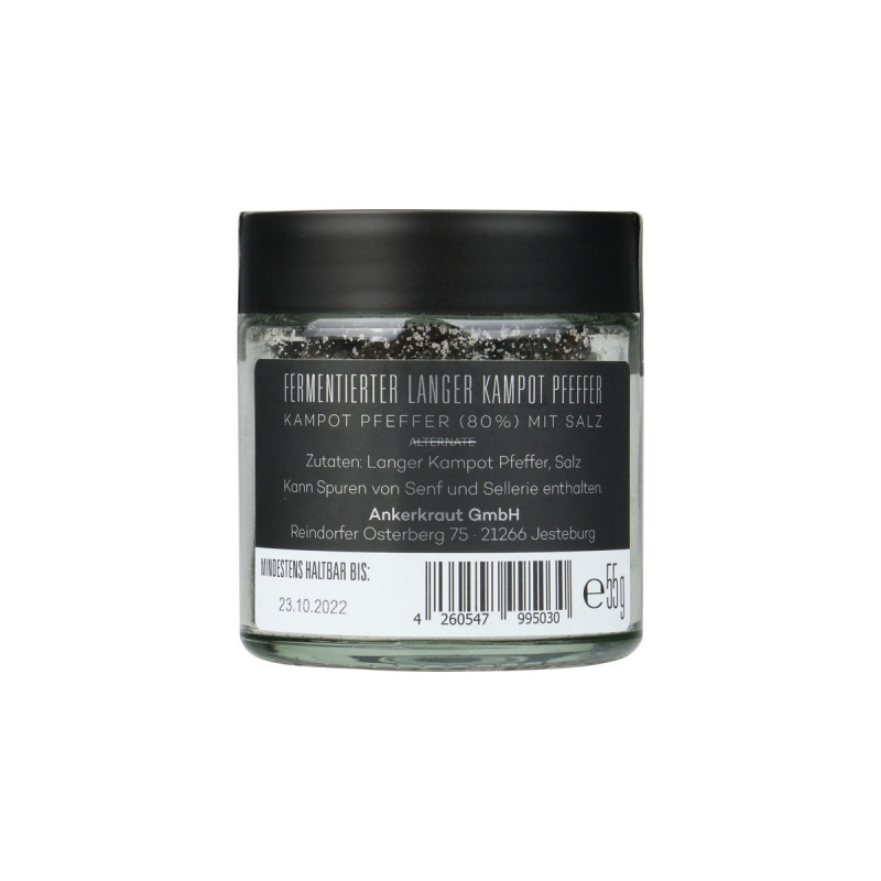 Ankerkraut Fermentierter langer Kampot Pfeffer, Gewürz(55 g, Tiegel)