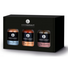 Ankerkraut Geschenkset 'Best of' mit 3 Korkengläsern(Karton mit Sichtfenster)