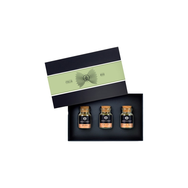 Ankerkraut Geschenkset 'Italia Box' mit 3 Korkengläsern