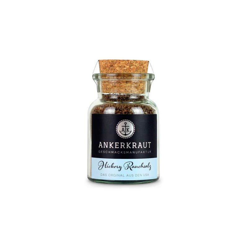 Ankerkraut Hickory Rauchsalz, Gewürz(grob, 90 g, Korkenglas)