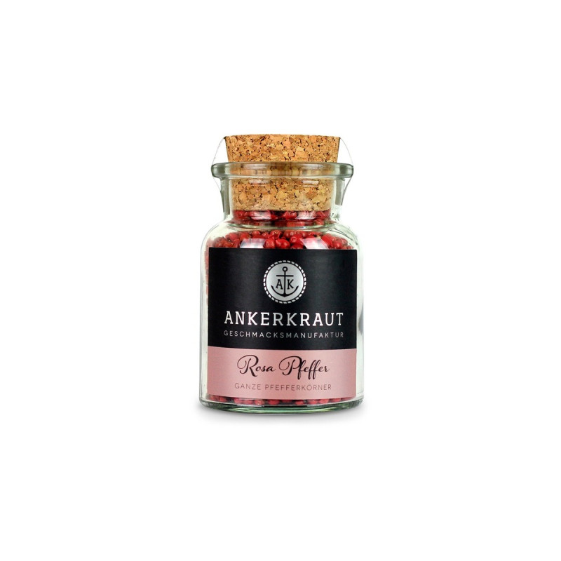 Ankerkraut Rosa Pfeffer (Schinusbeere), Gewürz(ganz, 45 g, Korkenglas)