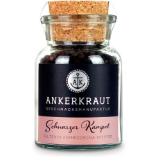 Ankerkraut Schwarzer Kampot Pfeffer, Gewürz(ganz, 80 g, Korkenglas)