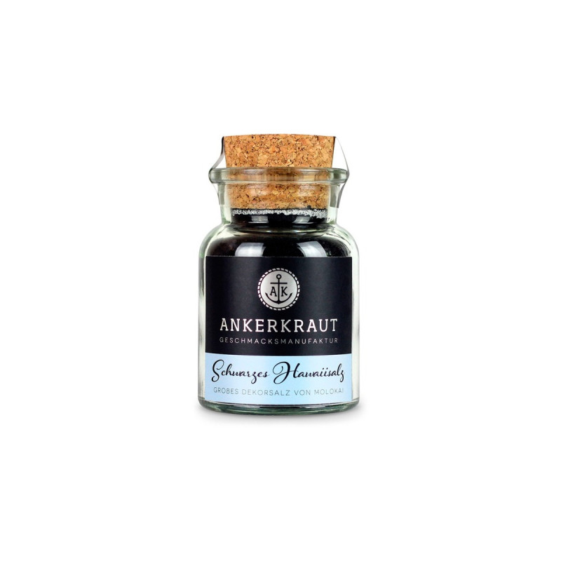 Ankerkraut Schwarzes Hawaiisalz, Gewürz(grob, 165 g, Korkenglas)