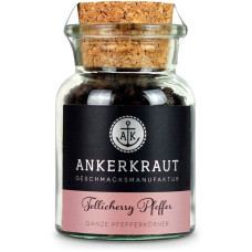 Ankerkraut Tellicherry Pfeffer, Gewürz(ganz, 70 g, Korkenglas)