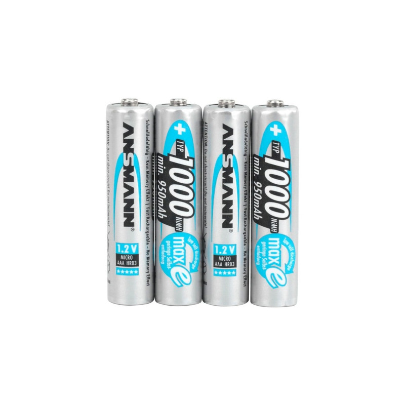 Ansmann 1000mAh NiMh Professional, Akku(silber)