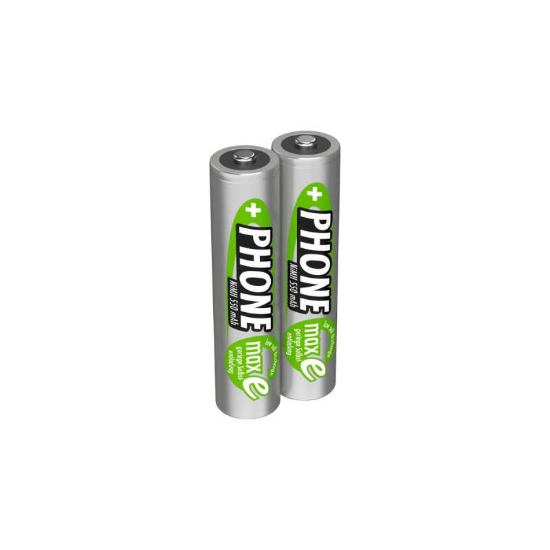 Ansmann 550mAh DECT, Akku(silber, 2x AAA (Micro))