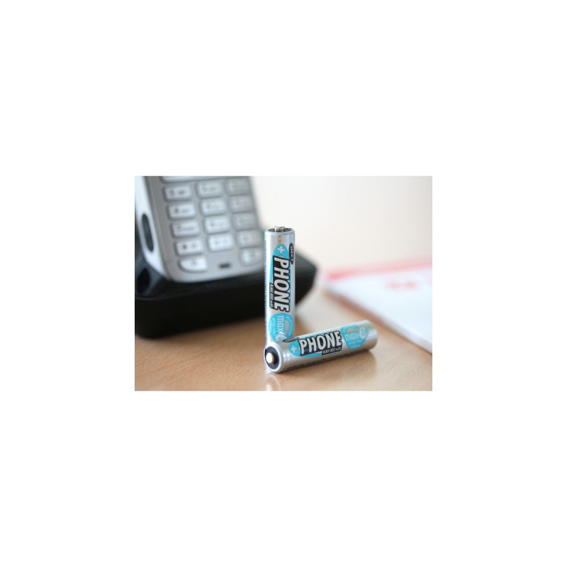 Ansmann 800mAh DECT, Akku(silber, 3x AAA (Micro))