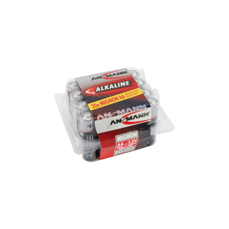 Ansmann Alkaline Red, Batterie(20 Stück, AA)