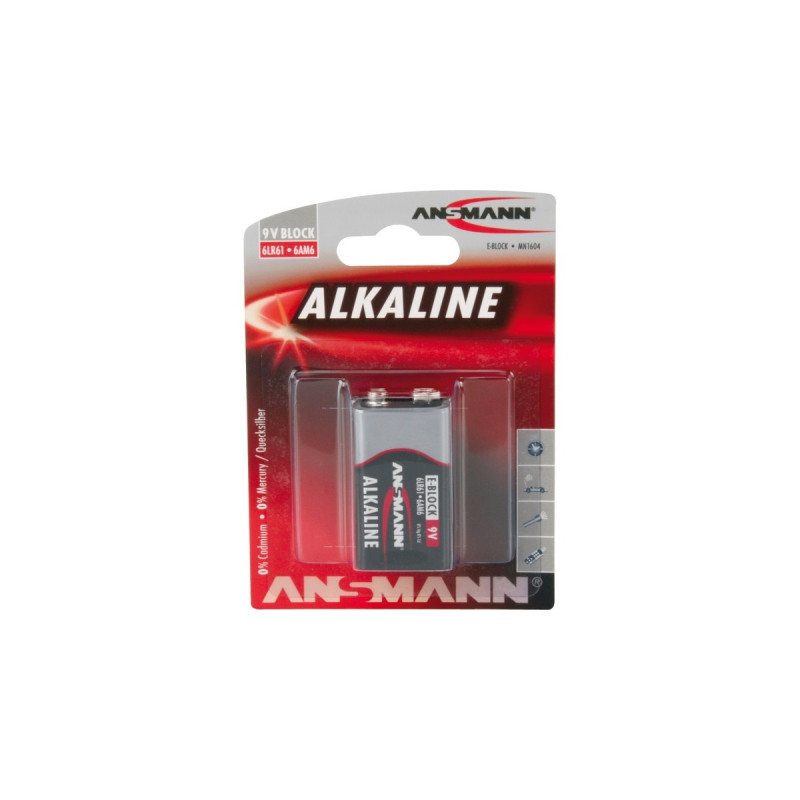 Ansmann Alkaline Red, Batterie(1 Stück, E-Block)