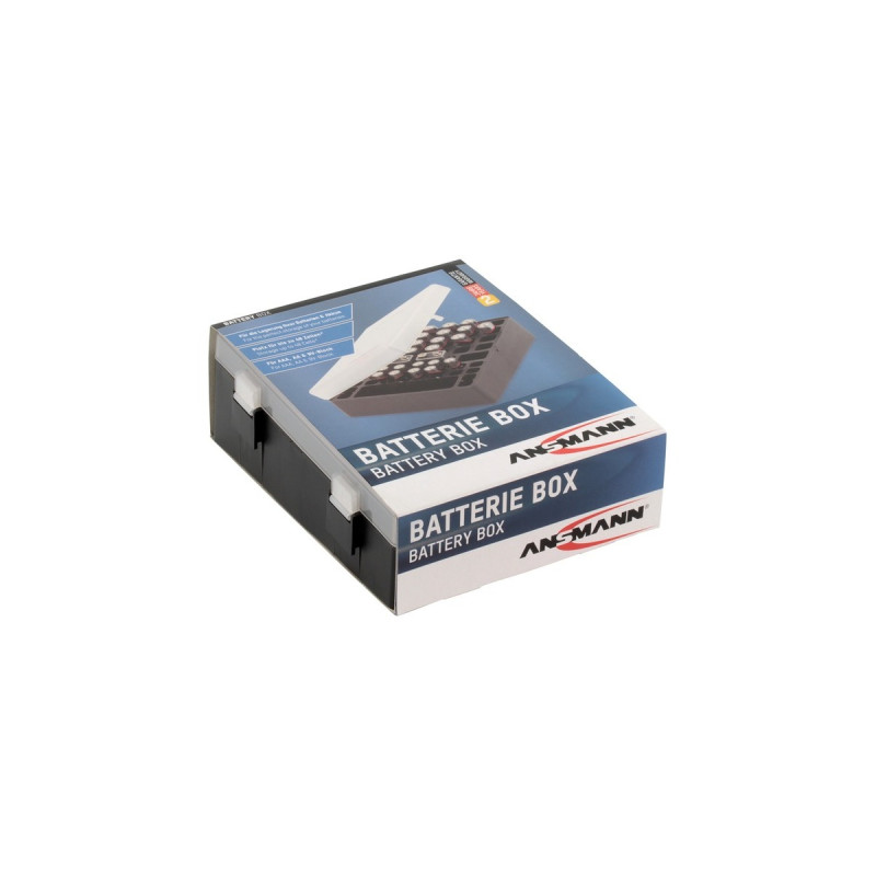 Ansmann Batteriebox 48, Akku-Box(schwarz/transparent)