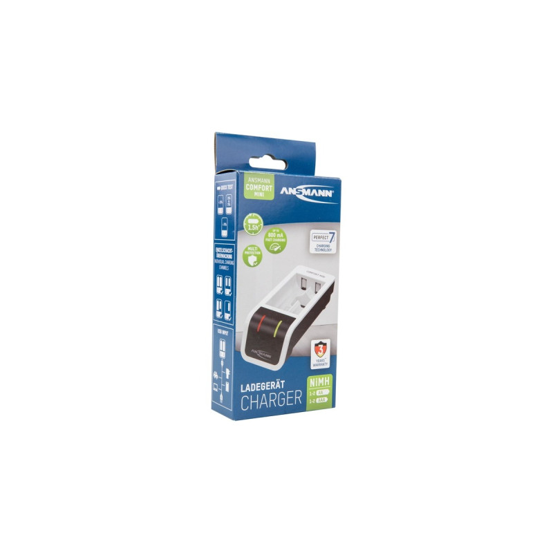 Ansmann Comfort Mini, Ladegerät(weiß/schwarz)