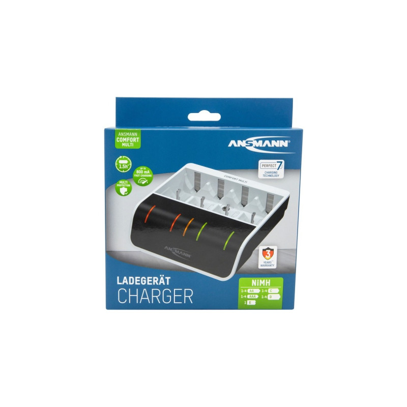 Ansmann Comfort Multi, Ladegerät(weiß/schwarz)