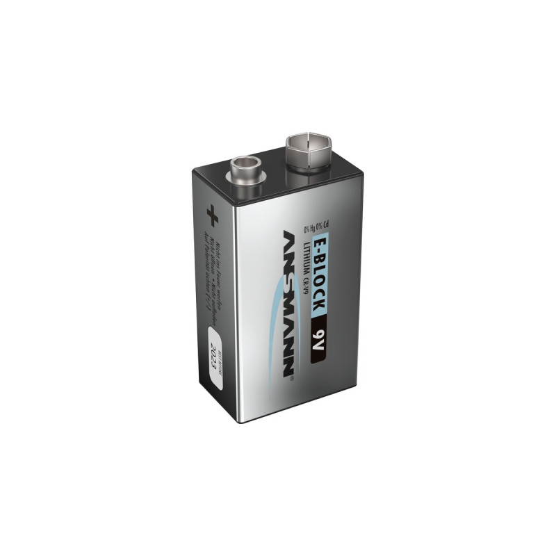 Ansmann Extreme Lithium 9V-Block, Batterie(silber, 1x Lithium)