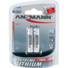 Ansmann Extreme Lithium Micro AAA, Batterie(silber, 2x Lithium)