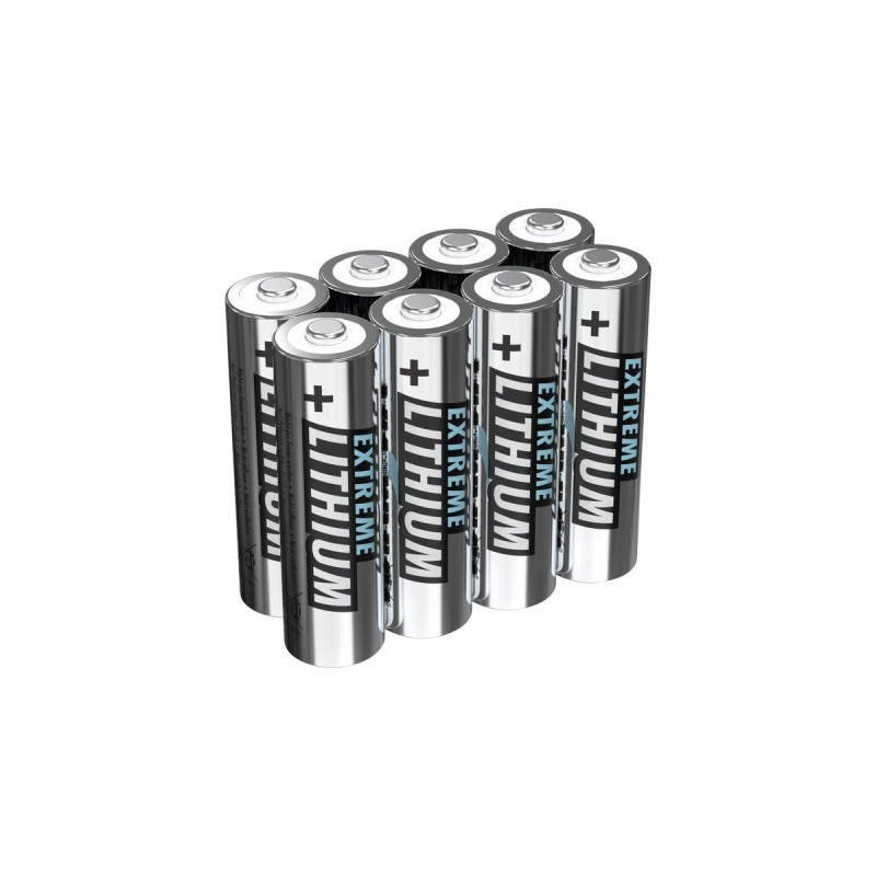 Ansmann Extreme Lithium Mignon AA, Batterie(silber, 8 Stück)
