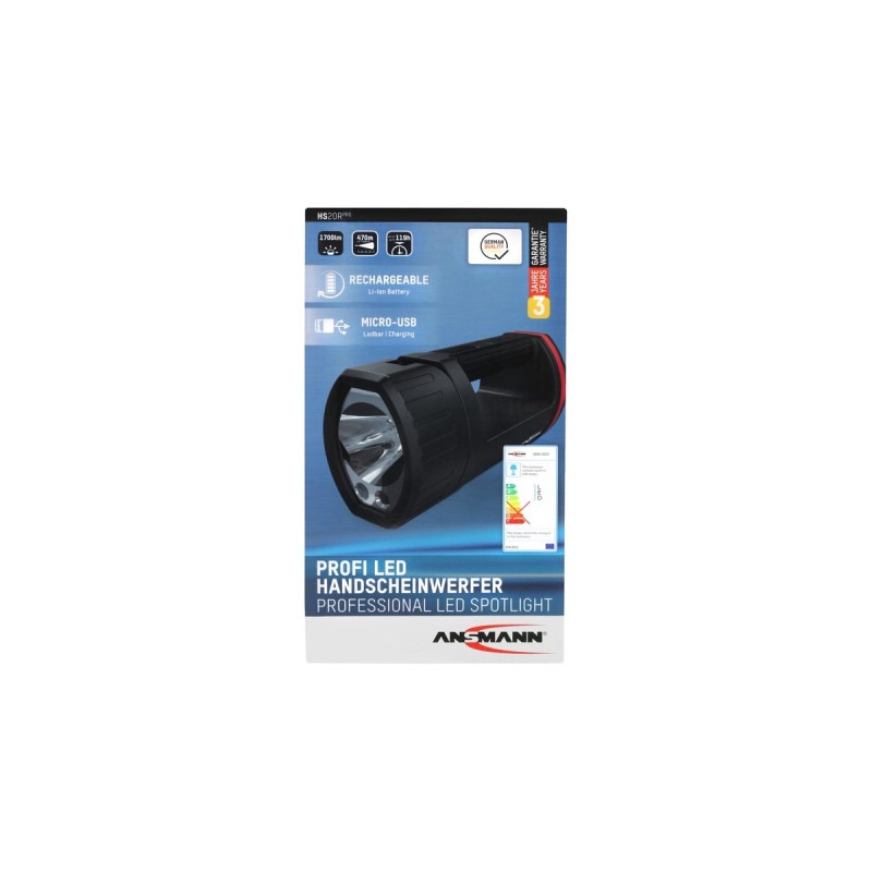 Ansmann HS20R Pro, Taschenlampe(schwarz/dunkelrot)