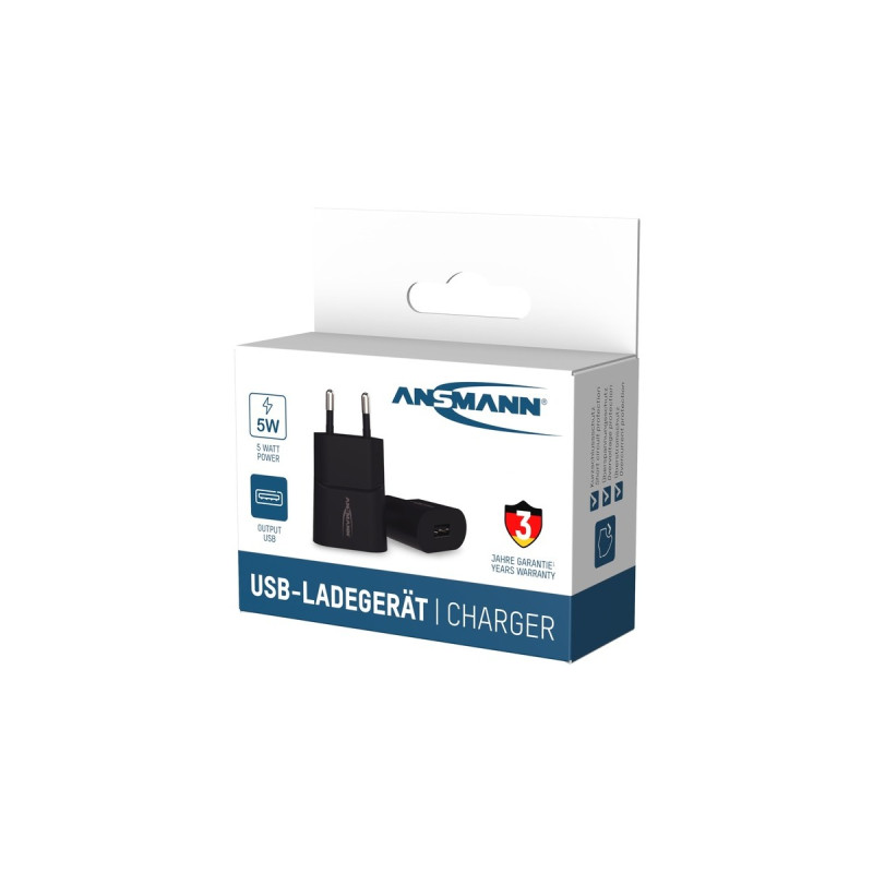 Ansmann Home Charger HC105, Ladegerät(schwarz, intelligente Ladesteuerung, Multisafe-Technologie)
