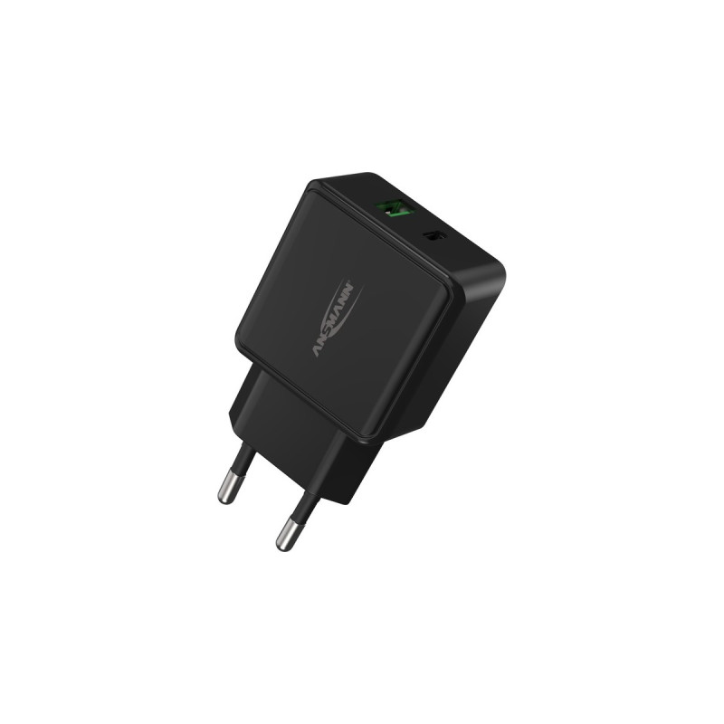 Ansmann Home Charger HC218PD, Ladegerät(schwarz, Power Delivery & Quick Charge Technologie)