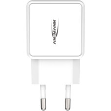Ansmann Home Charger HC218PD, Ladegerät(weiß, Power Delivery & Quick Charge)