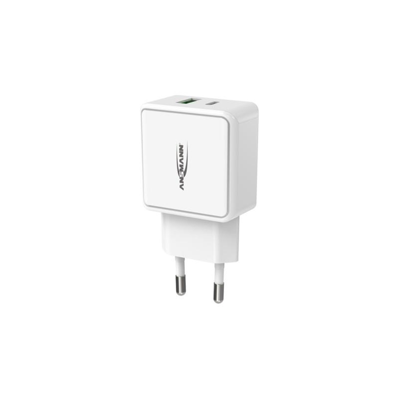 Ansmann Home Charger HC218PD, Ladegerät(weiß, Power Delivery & Quick Charge)